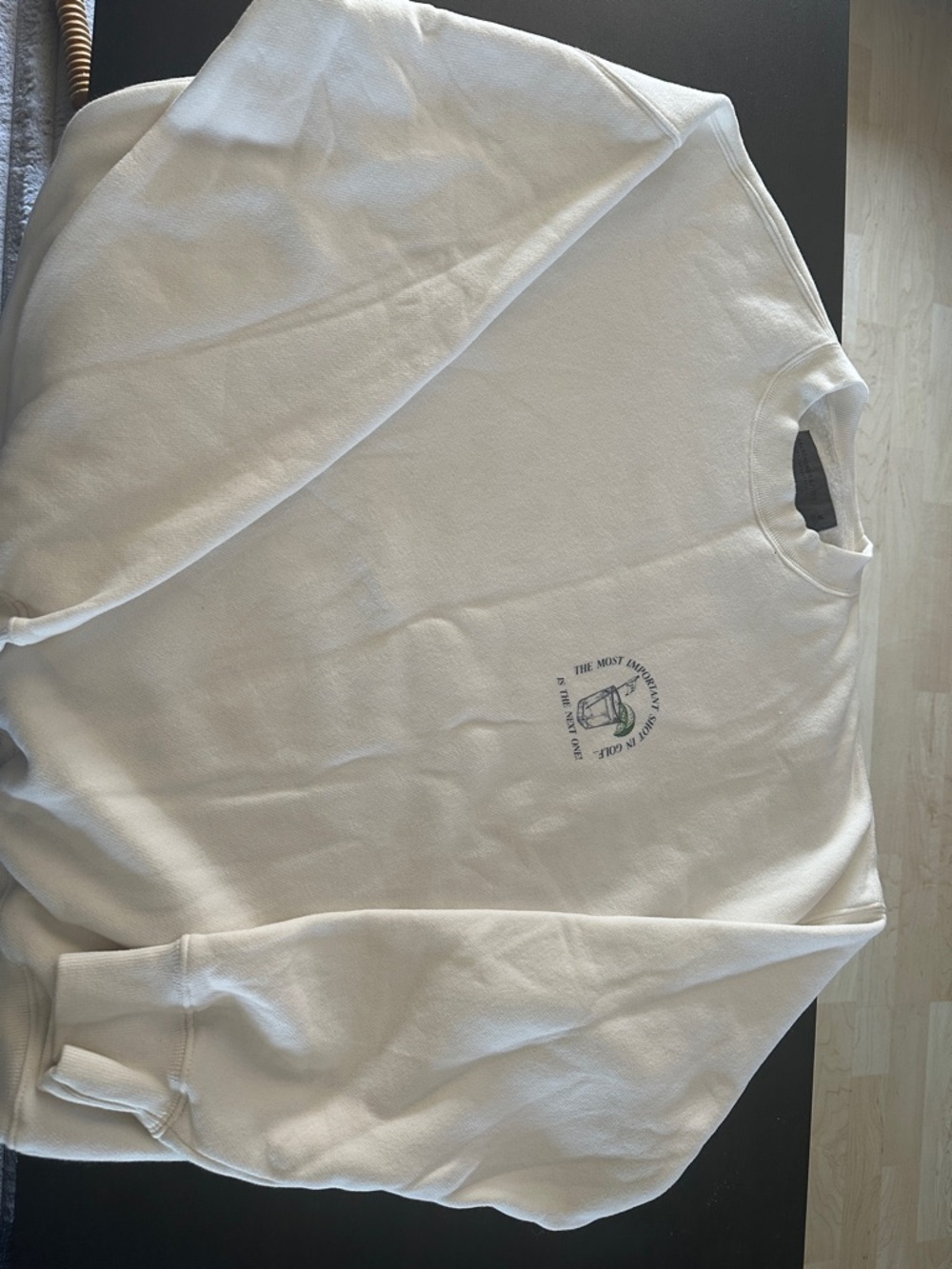Abercrombie & Fitch White Graphic Crewneck Sweatshirt